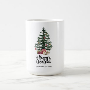 Christmas Tree Card Merry Christmas Holidays Coffee Mug