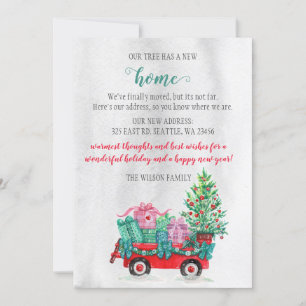 Christmas Tree Cart We've Moved Holiday Cards
