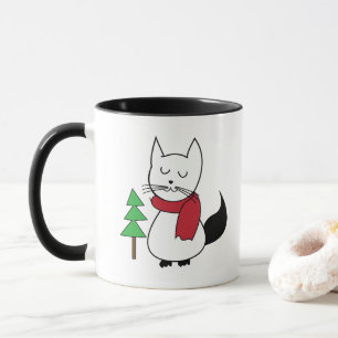 Christmas Tree Cat Mug