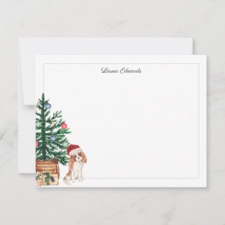 Christmas Tree Cavalier King Charles Spaniel Card