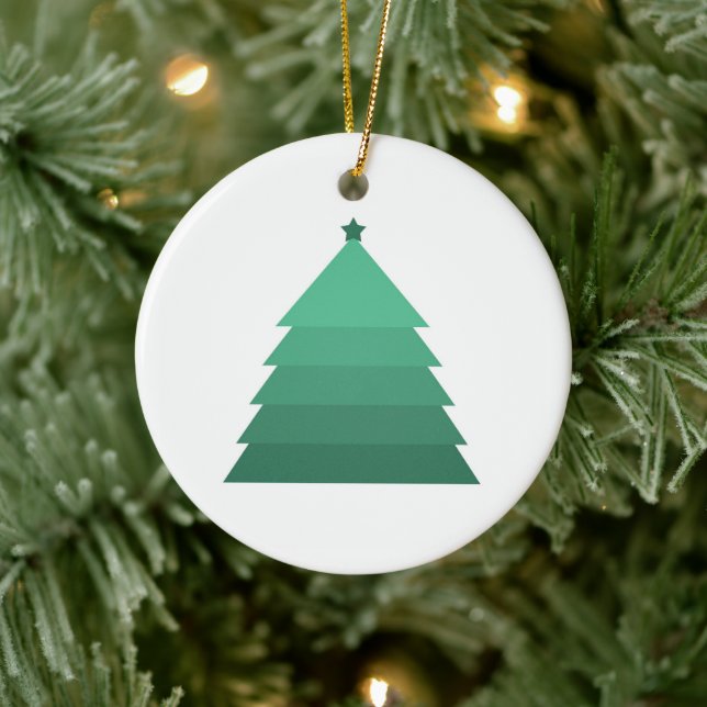 Christmas Tree Ceramic Ornament (Tree)