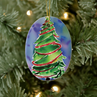 Christmas Tree Ceramic Ornament