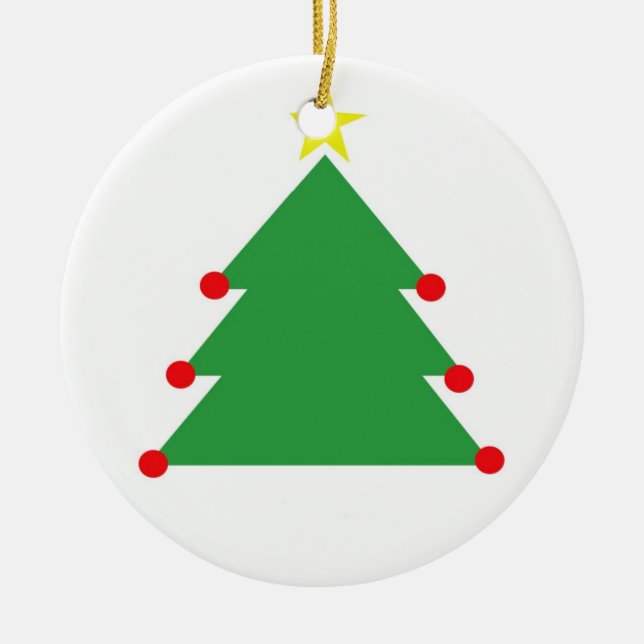 Christmas Tree Ceramic Tree Decoration (Front)