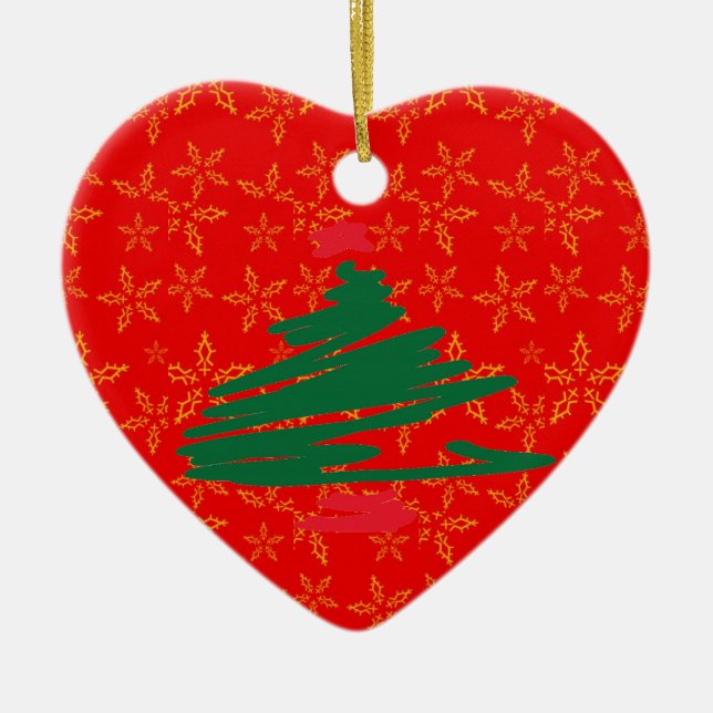Christmas Tree Ceramic Tree Decoration (Front)