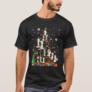 Christmas Tree Chess Pieces Xmas Lights Santa Ches T-Shirt