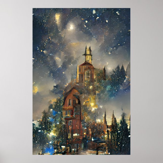 Christmas Tree, Christmas Church Poster (Front)