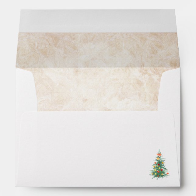 Christmas Tree Christmas Envelope (Back (Bottom))