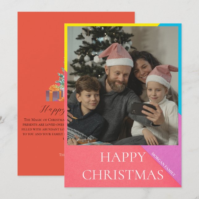 Christmas Tree | Christmas Holiday Photo Card (Front/Back)