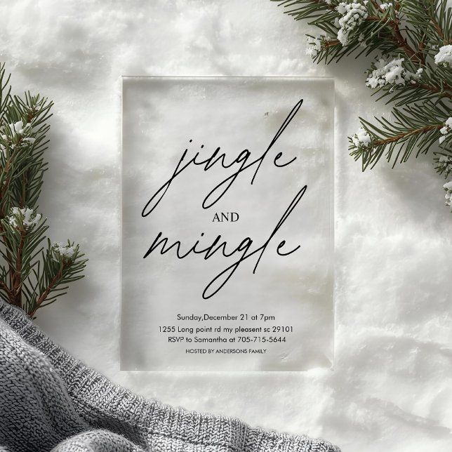 "Christmas Tree Christmas Party | Festive Holiday Acrylic Invitations (Creator Uploaded)