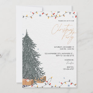 Christmas Tree Christmas Party Invitation