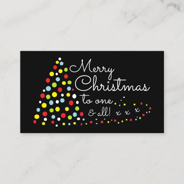 Christmas Tree, Christmas Party Ticket Invitation (Front)