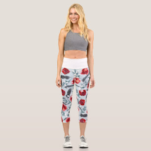 Christmas Tree Clip Art Capri Leggings