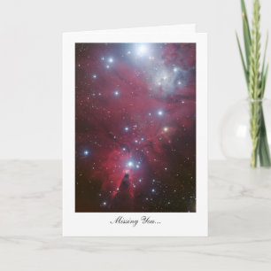 Christmas Tree Cluster - Missing You Holiday Card