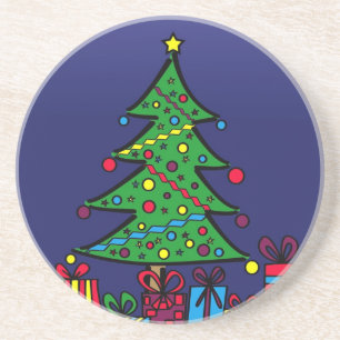 Christmas tree coaster