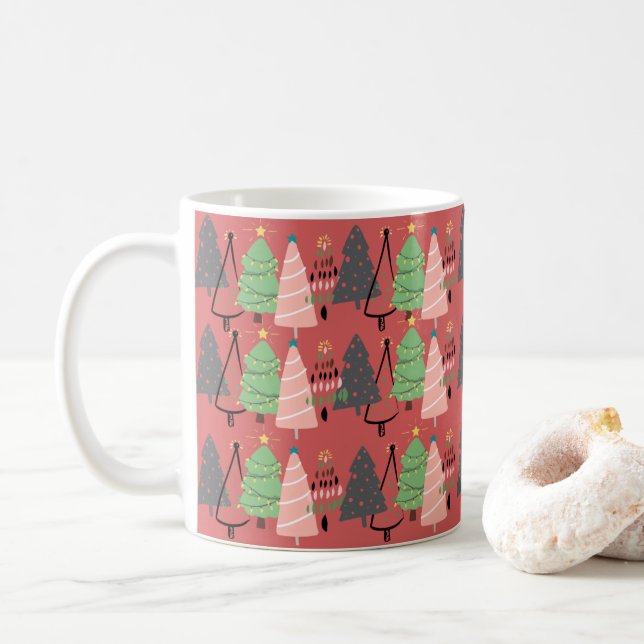 Christmas Tree Coffee Mug (With Donut)
