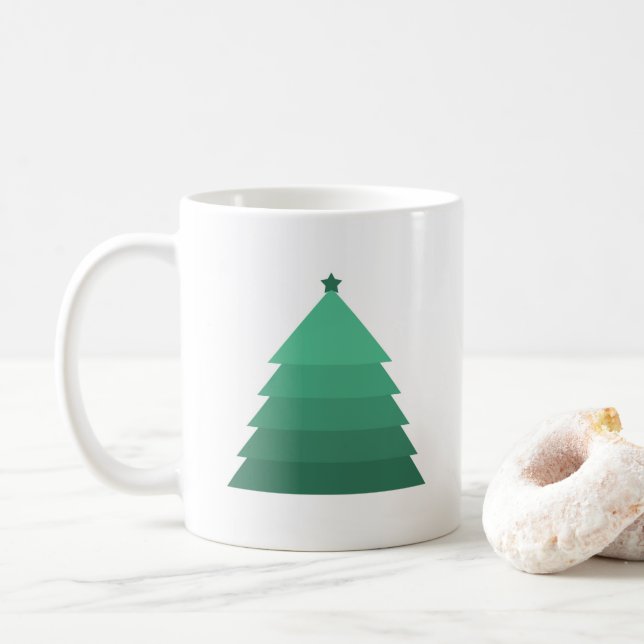 Christmas Tree Coffee Mug (With Donut)