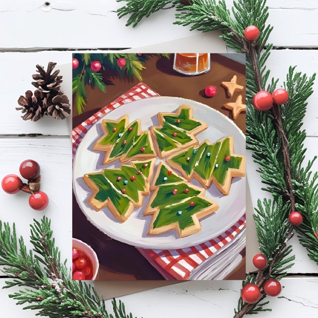 Christmas Tree Cookies Holiday Card (Creator Uploaded)