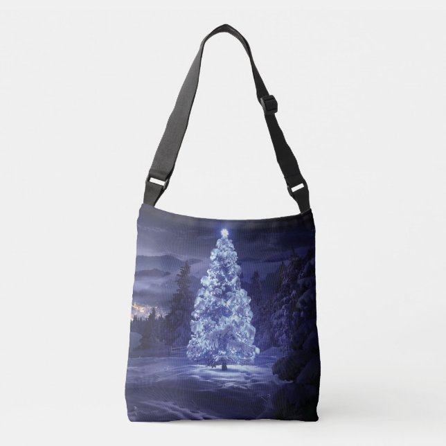 Christmas Tree  Crossbody Bag (Front)