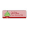 Christmas Tree Cupcake red2 Address Label