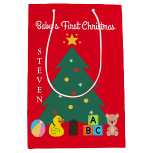 CHRISTMAS TREE CUSTOM BABY'S FIRST CHRISTMAS BAG