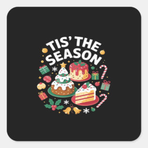 Christmas Tree Cute - Tis The Season Square Sticker