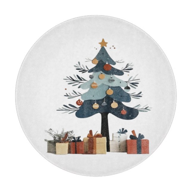Christmas tree  cutting board (Front)