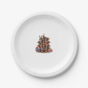 Christmas Tree Dachshund Sausage Dog Dachshunds Paper Plate