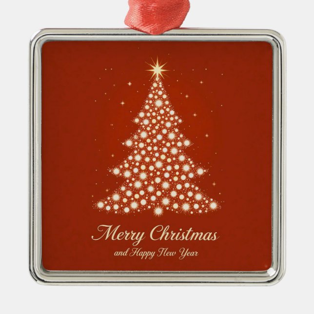 🎁Christmas Tree Decor Keepsake Holiday Gift ✨ Metal Tree Decoration (Front)