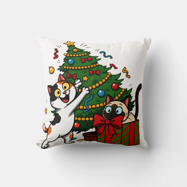 Christmas Tree Decorating Cushion (Front)
