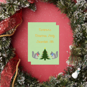 Christmas Tree Decorating Squirrels Custom