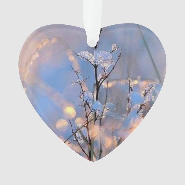 Christmas tree decoration, heart ornament (Front)