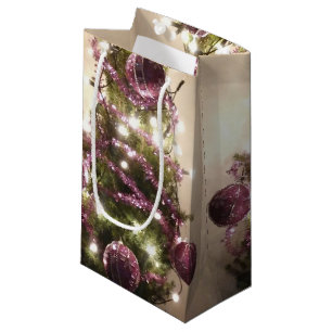 Christmas Tree Decoration Lights Festive Gift Bag