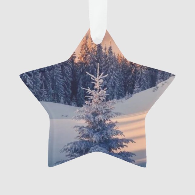Christmas tree decoration, stars ornament (Front)
