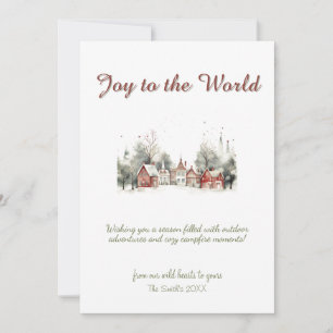 Christmas Tree Deer Decor Town Village Holiday  