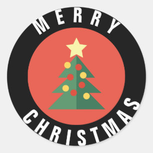 Christmas Tree Design Christmas Sticker