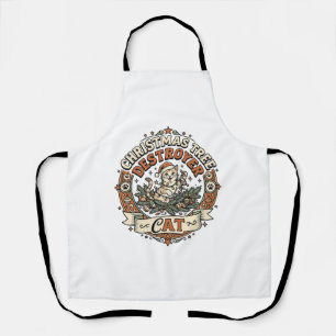 Christmas Tree Destroyer Cat Christmas Tree Destro Apron