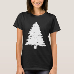 Christmas Tree Distressed Grunge Graphic T-Shirt