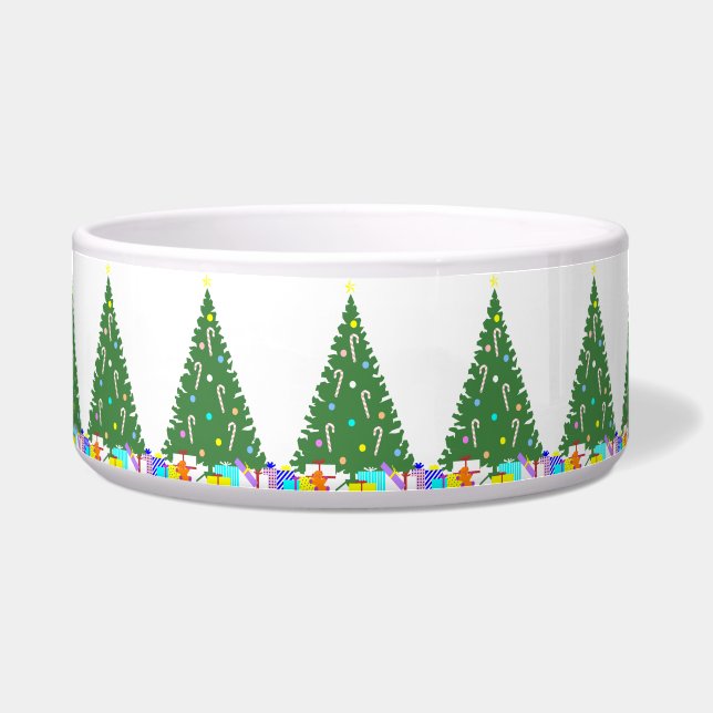 Christmas Tree Dog Bowl (Front)