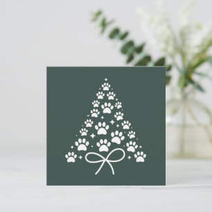 Christmas Tree Dog Lover Owner Gift Holiday  Card