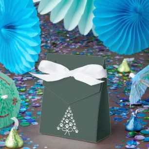 Christmas Tree Dog Lover Owner Gift Holiday Favour Box