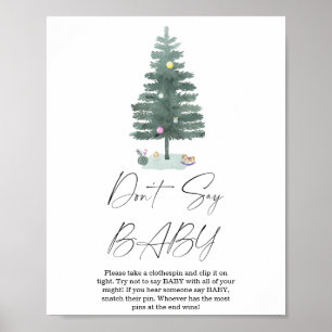 Christmas tree - Don't say baby Poster