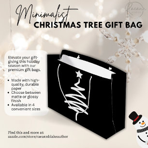 Christmas Tree Doodle Gift Bag