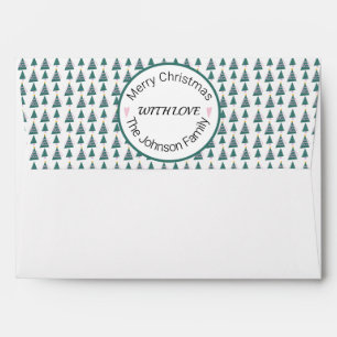 Christmas Tree Doodles Holiday Envelope