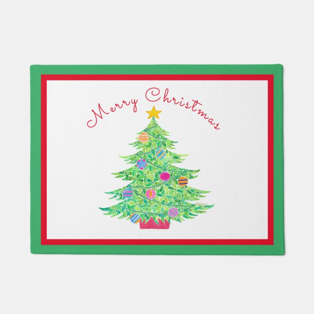 Christmas Tree Door Mat (Front)