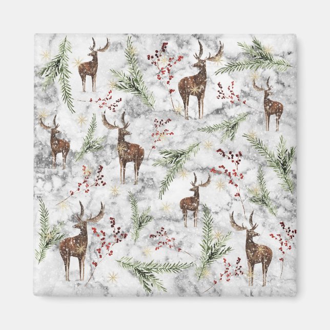 Christmas Tree Dot Art Magnet (Front)