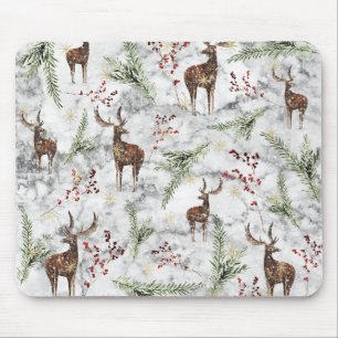 Christmas Tree Dot Art Mouse Mat