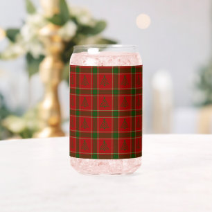 Christmas Tree Drinkware Set Can Glass