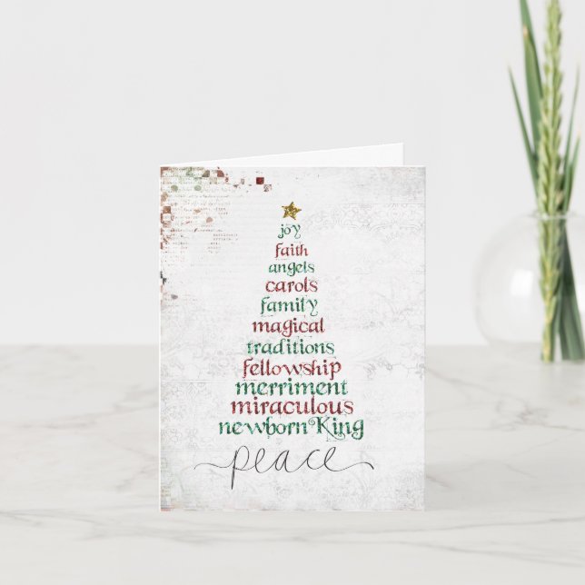 christmas tree ee atcard holiday card (Front)
