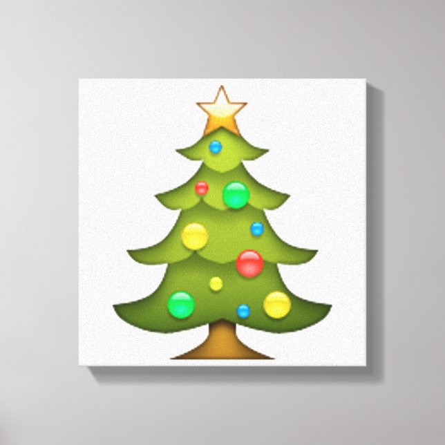 Christmas tree - Emoji Canvas Print (Front)