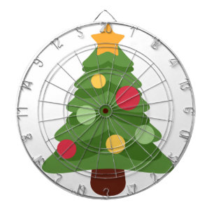 christmas tree emojis dartboard